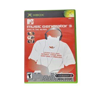 Music Generator 3 Xbox Game with Manual and Case
